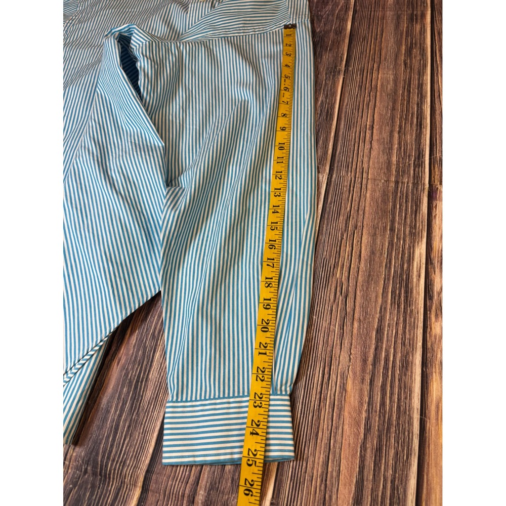 Polo Ralph Lauren Blake Shirt Mens XXL Blue White Stripe Cotton Button Down - Picture 9 of 13